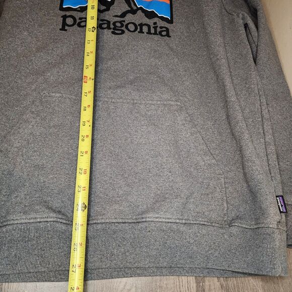 Patagonia Hoodie Sweatshirt Mens Large Gray P6 Logo Uprisal Pullover Gorpcore - Picture 10 of 13